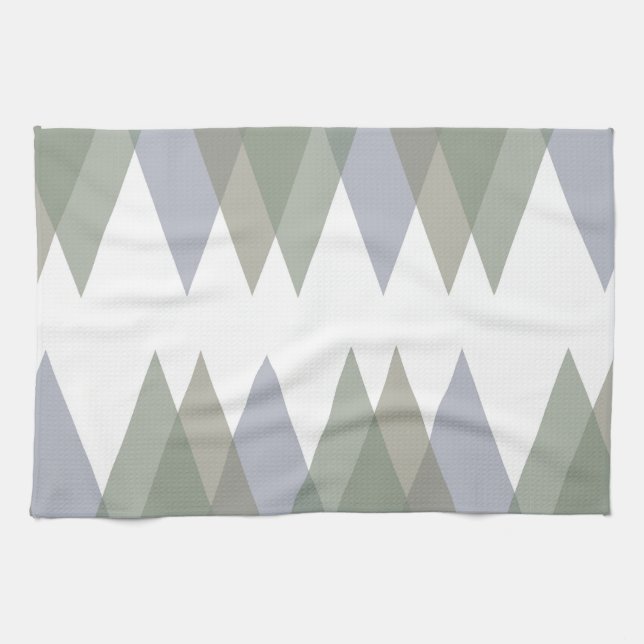 Paño De Cocina Triángulos de Khaki (Horizontal)