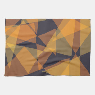 Paño De Cocina Triángulos geométricos, frescos, modernos, sencill