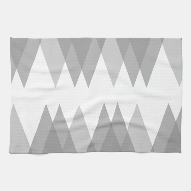 Paño De Cocina Triángulos grises (Horizontal)