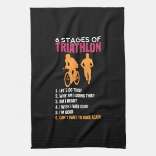 Paño De Cocina Triatlón - 6 Etapas De Triatlón