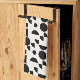 Paño De Cocina Tribal geométrica elegante y blanco moderno