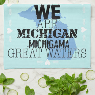 Paño De Cocina Tribal Michigan Michigama Grandes Aguas del Norte