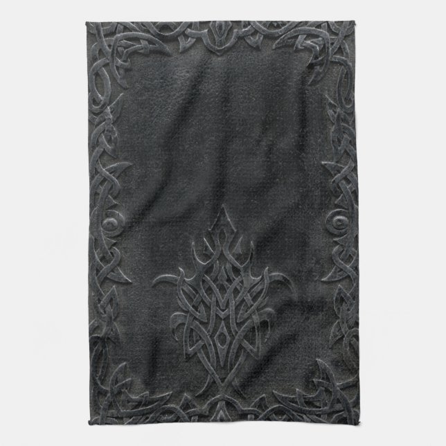 Paño De Cocina Tribal negra caída (Vertical)