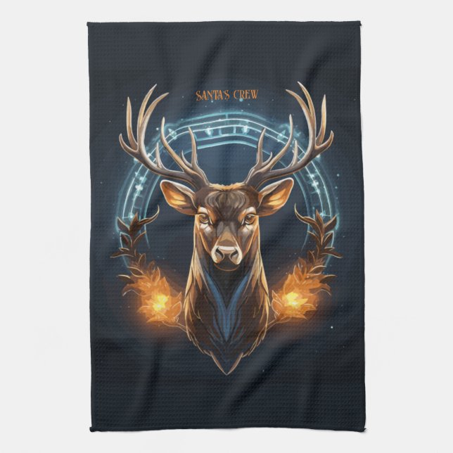 Paño De Cocina Tripulación de Santa (Vertical)