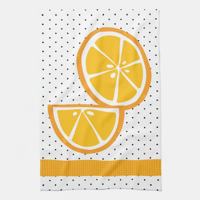 Paño De Cocina Tropical Naranja Slices Bodas Citrus Fruta de vera (Vertical)