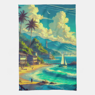 Paño De Cocina Tropical Ryukyu Dreams