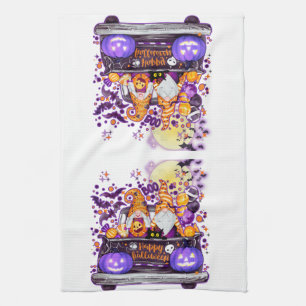 Paño De Cocina Truckin Halloween Gnomes