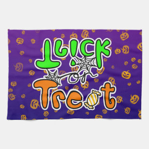 Paño De Cocina Truco o trato de la fiesta de Halloween