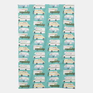 Paño De Cocina Trullo retro de Motorhome rv Vanlife del campista