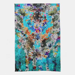 Paño De Cocina TTEQOTGCubismINV AZUL SGDRKDP