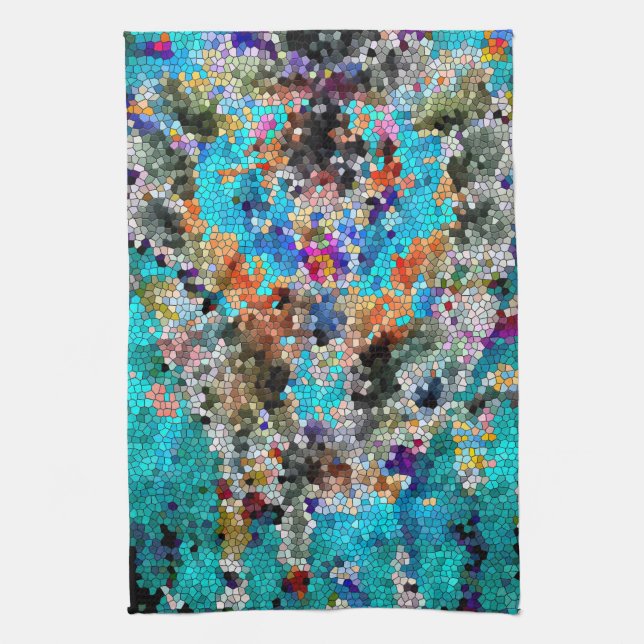 Paño De Cocina TTEQOTGCubismINV AZUL SGDRKDP (Vertical)