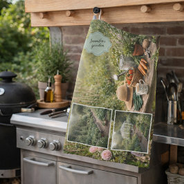 Paño De Cocina Tu foto personal de café antes de la jardinería