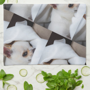 Paño De Cocina Tu mascota perro cachorro personalizado foto patró