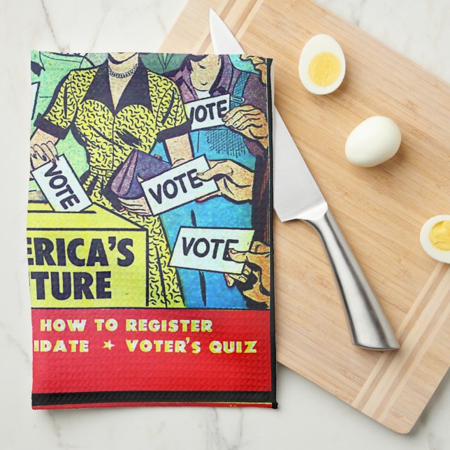 Paño De Cocina ¡Tu Voto Es Vital! (Doblado Cuarto)