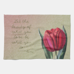 Paño De Cocina Tulipán inspirador de la belleza