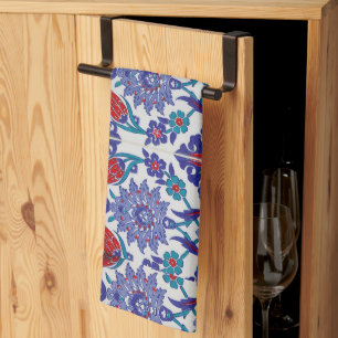 Paño De Cocina Tulipán turco arabesco oriental floral arte visual