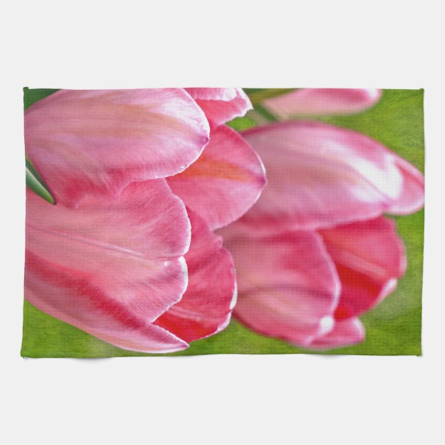 Paño De Cocina Tulipanes rosados (Horizontal)