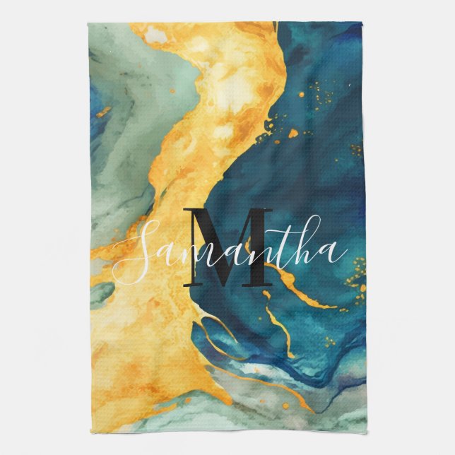 Paño De Cocina Turquesa (Vertical)