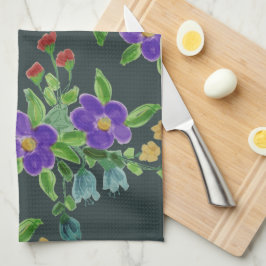 Paño De Cocina Turquoise Artsy Floral
