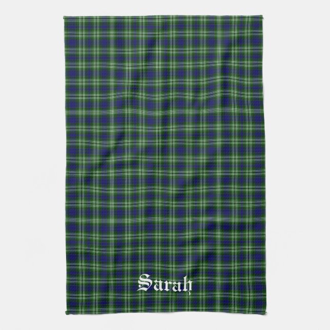 Paño De Cocina Tweedside District Tartan Personalizado (Vertical)