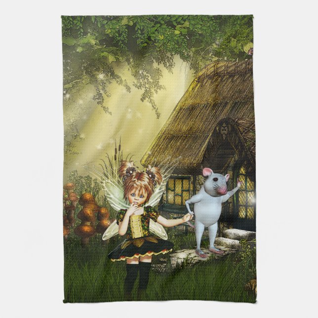 Paño De Cocina Twilight Fairy Haven (Vertical)