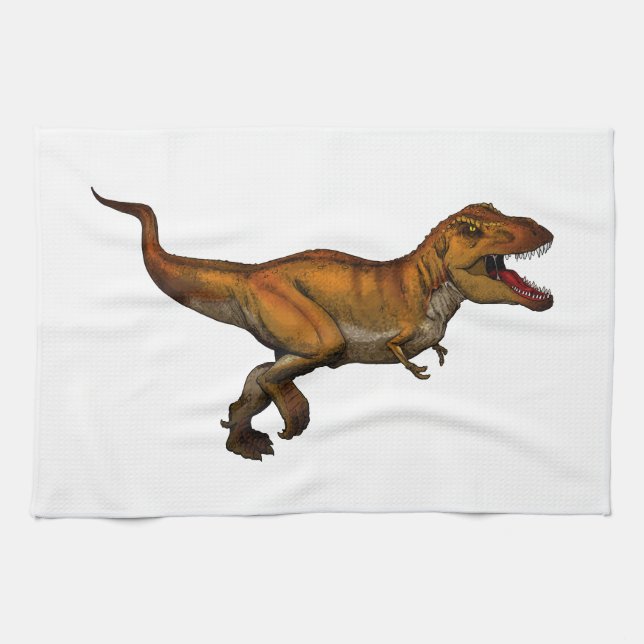 Paño De Cocina Tyrannosaurus Rex Running T-Rex (Horizontal)