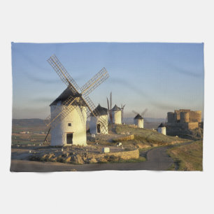 Paño De Cocina UE, España, La Mancha, Consuegra. Molinos de vient