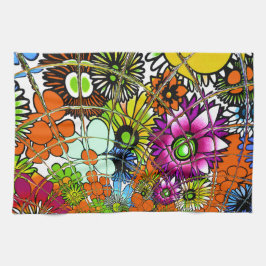 Paño De Cocina Último arte de diseño de patrones florales asombro