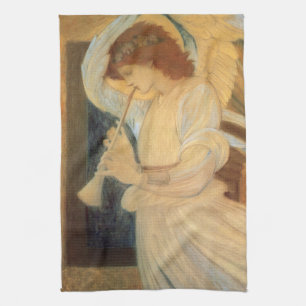 Paño De Cocina Un ángel tocando un flageolet de Burne Jones