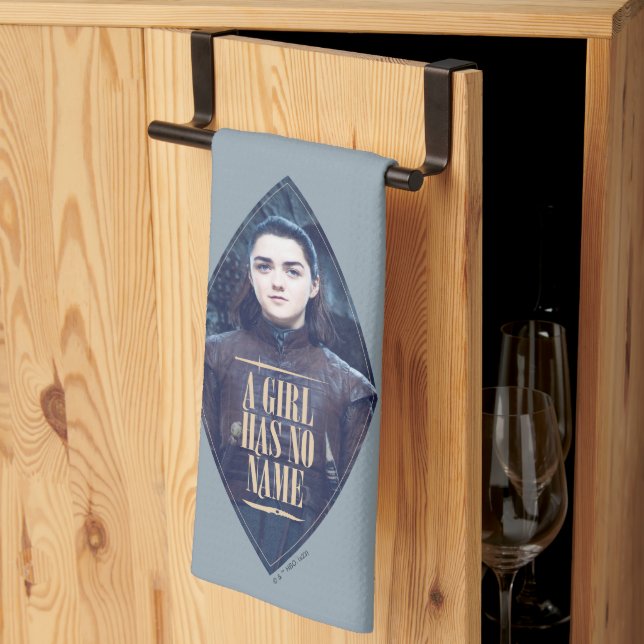 Paño De Cocina "Un Chica no tiene nombre" Gráfico de Arya Stark (Pliegue de tercios)