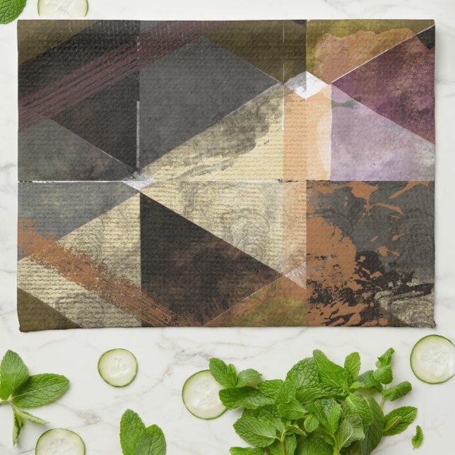 Paño De Cocina Un diseño abstracto moderno (Doblado)