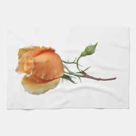 Paño De Cocina Un esqueje de rosa único    