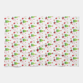 Paño De Cocina Un Ilustracion festivo colorido