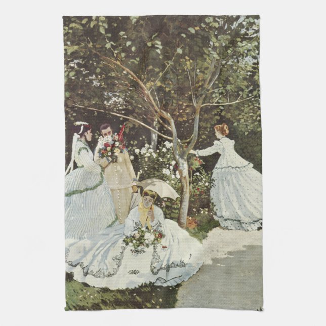 Paño De Cocina Un molino de viento en Zaandam Claude Monet (Vertical)