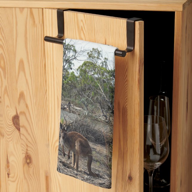 Paño De Cocina Un momento tranquilo: el canguro australiano en Bi (Pliegue de tercios)