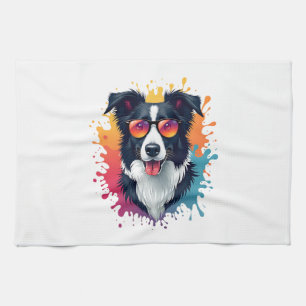Paño De Cocina Un perro lindo Border Collie [RB#10009] 