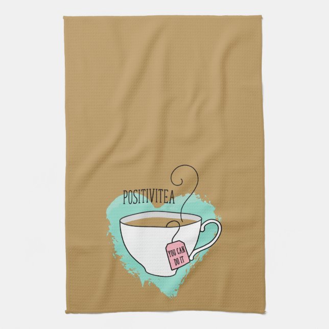 Paño De Cocina Un regalo de positivitea para los amantes del té (Vertical)