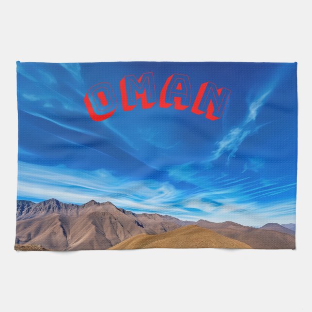 Paño De Cocina Un terreno montañoso omaní (Horizontal)