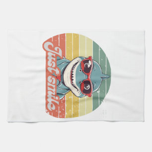 Paño De Cocina Un tiburón gracioso te invita a sonreír