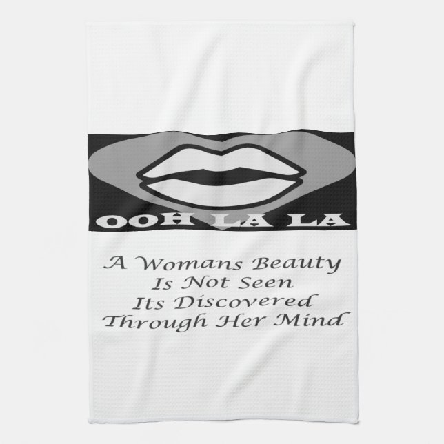 Paño De Cocina Una característica de poema de un mensaje de belle (Vertical)