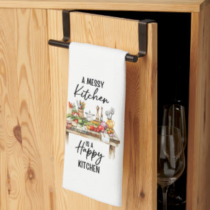Paño De Cocina Una cocina desordenada es una cocina feliz