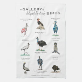 Paño De Cocina Una galería de adorables pájaros traseros
