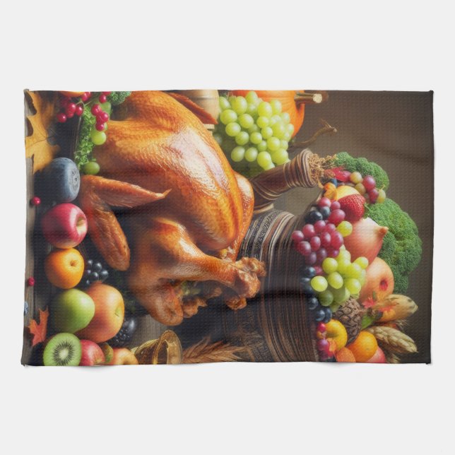 Paño De Cocina Una hermosa fiesta de cosecha (Horizontal)