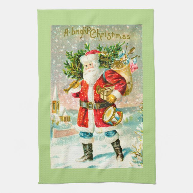 Paño De Cocina Una Navidad brillante (Vertical)