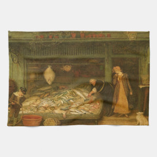 Paño De Cocina Una pescadería de Frederick Walker