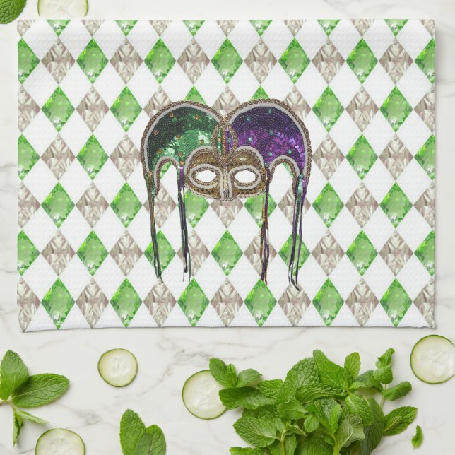 Paño De Cocina Une Paillette del Masque (Doblado)