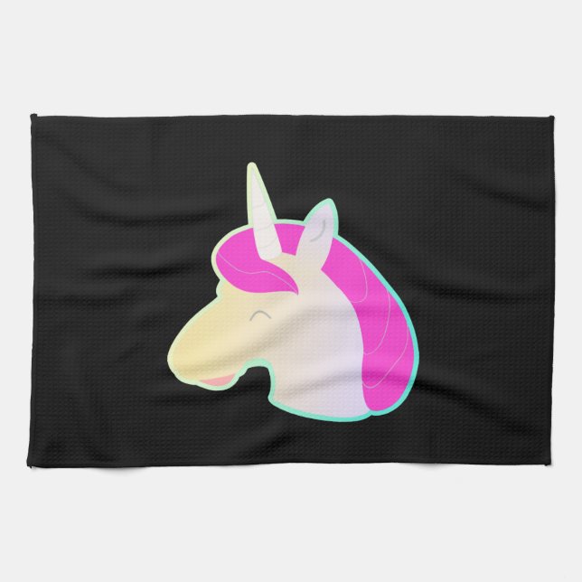 Paño De Cocina unicornio estilo cómic! (Horizontal)