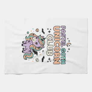 Paño De Cocina Unicornio Pastel Goth Unicorn Club Gráfico de Moda