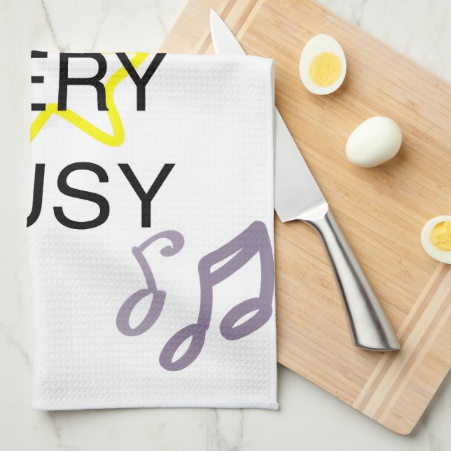 Paño De Cocina Unique Designs Iam Very Busy  (Doblado Cuarto)