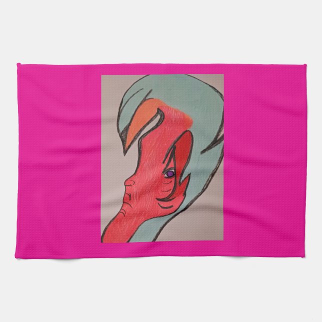 Paño De Cocina Unique Original Character Art Kitchen Towel (Horizontal)